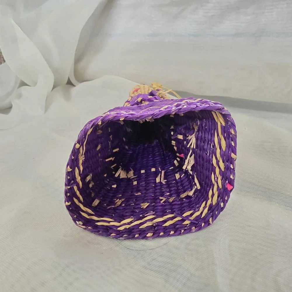 Handmade woven straw